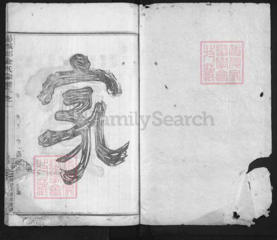 浙江省金华市永康市唐先镇金氏族谱-彭城郡金氏宗谱.pdf电子版预览图1