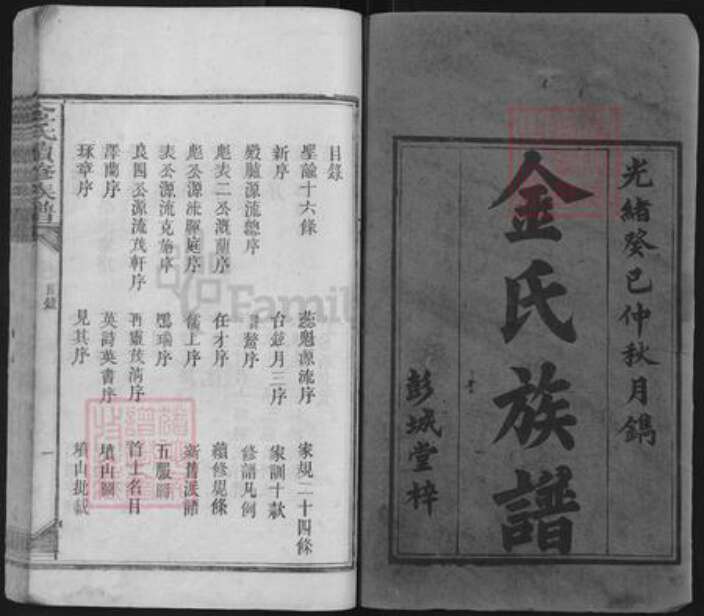 湖南省益阳市安化县金氏彭城堂族谱-金氏续修族谱.pdf电子版预览图1