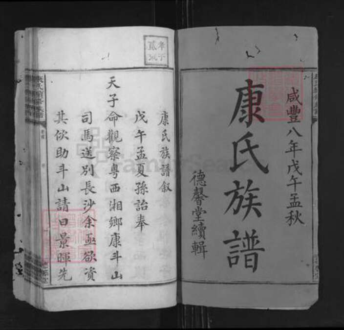 湖南省湘潭市湘乡市湘乡康氏德馨堂族谱-康氏续修族谱.pdf电子版预览图1