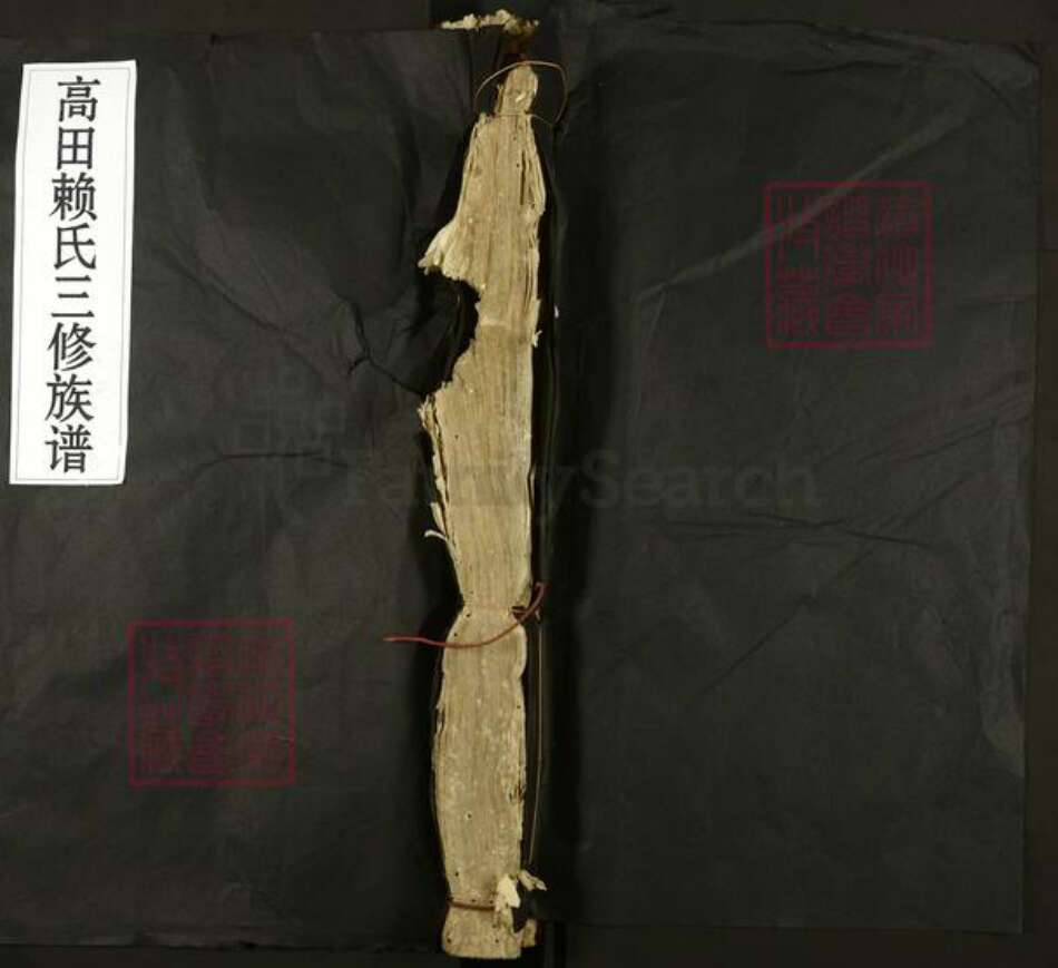 江西省赣州市石城县高田镇赖氏族谱-高田赖氏三修族谱.pdf电子版缩略图