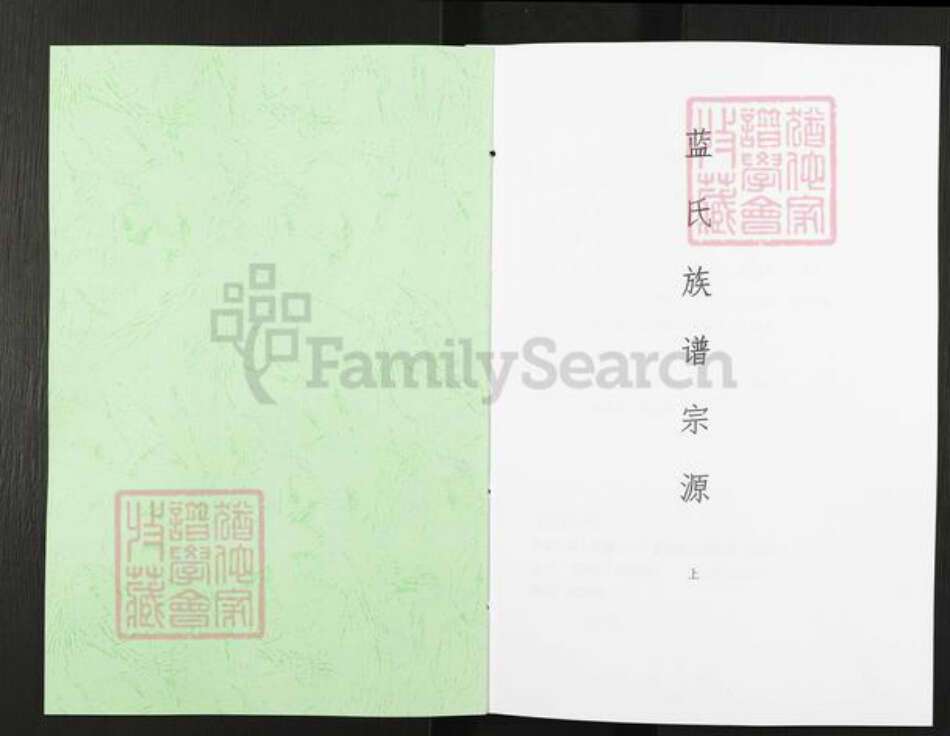 四川省绵阳市三台县古井镇蓝氏族谱-蓝氏族谱宗源.pdf电子版预览图1