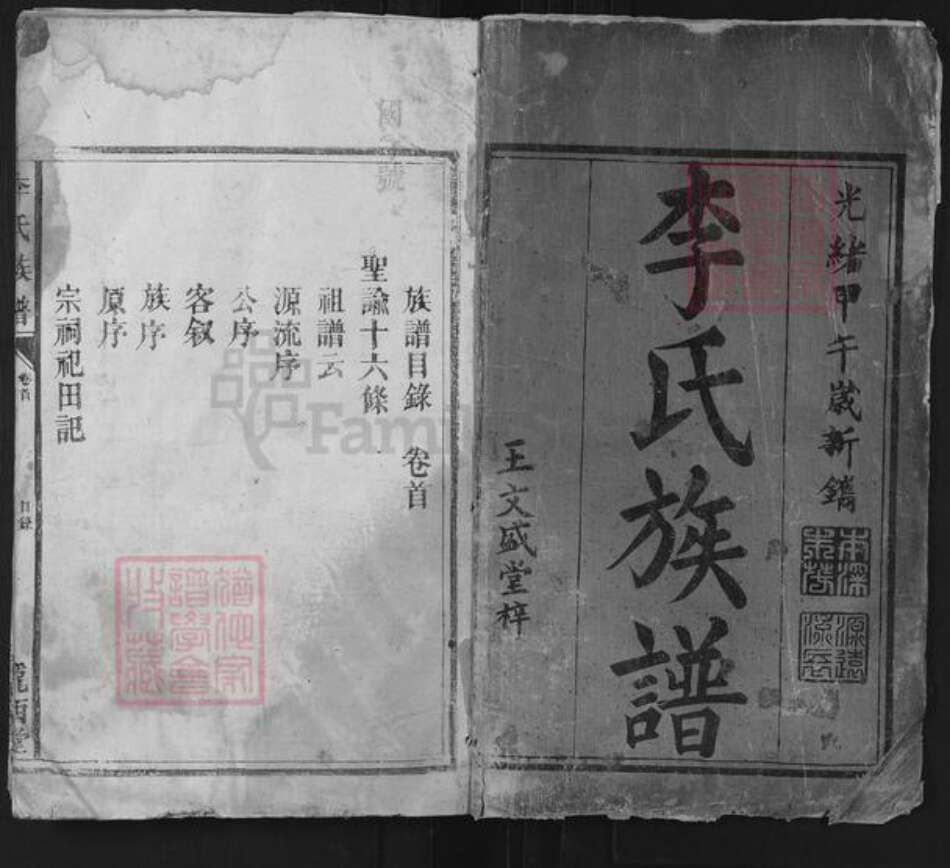 湖南省常德市汉寿县李氏陇西堂族谱-李氏族谱.pdf电子版预览图1