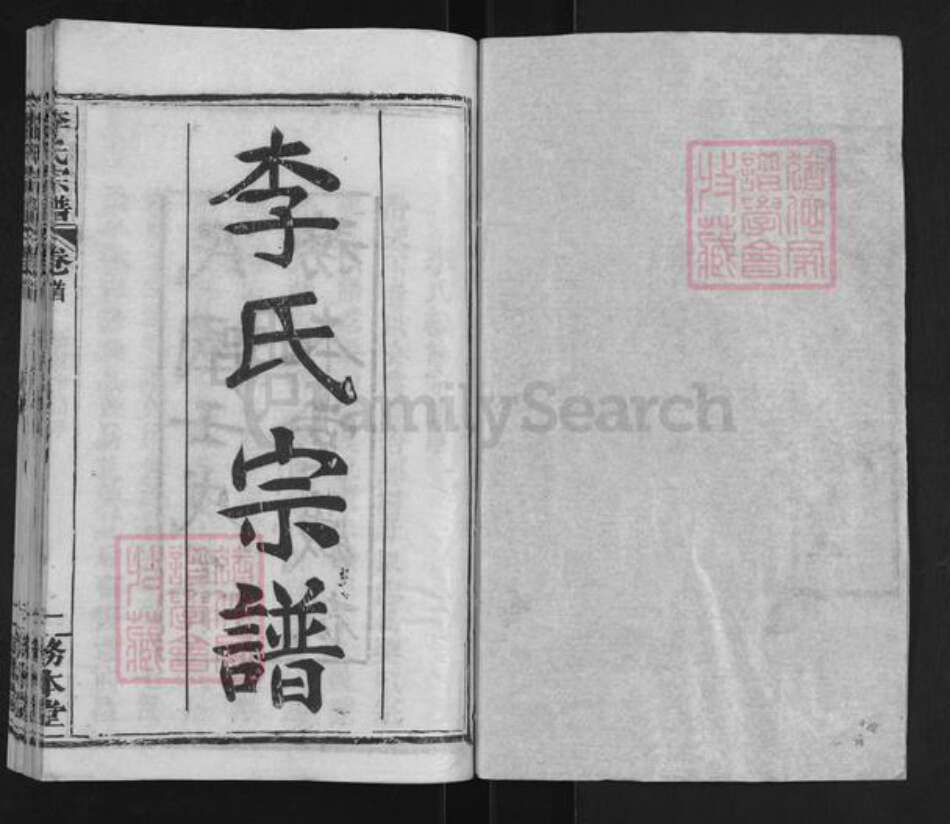 湖北省武汉市新洲区李氏务本堂族谱-李氏宗谱.pdf电子版预览图1