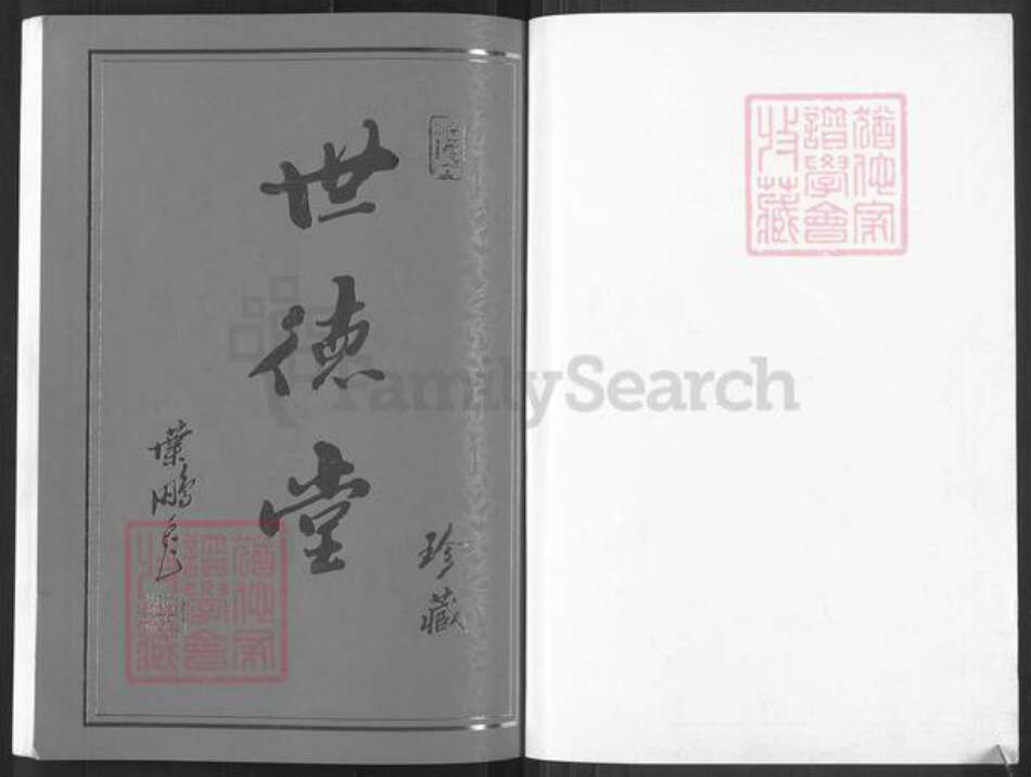 江苏省常州市武进县李氏世德堂族谱-武进董庄李氏宗谱.pdf电子版预览图1