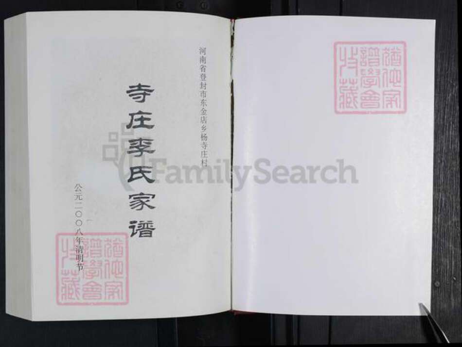 河南省郑州市登封市东华镇李氏族谱-寺庄李氏家谱.pdf电子版预览图1