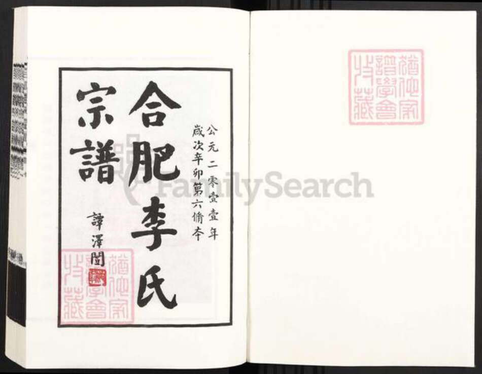 安徽省合肥市肥东县李氏族谱-合肥李氏宗谱.pdf电子版预览图1