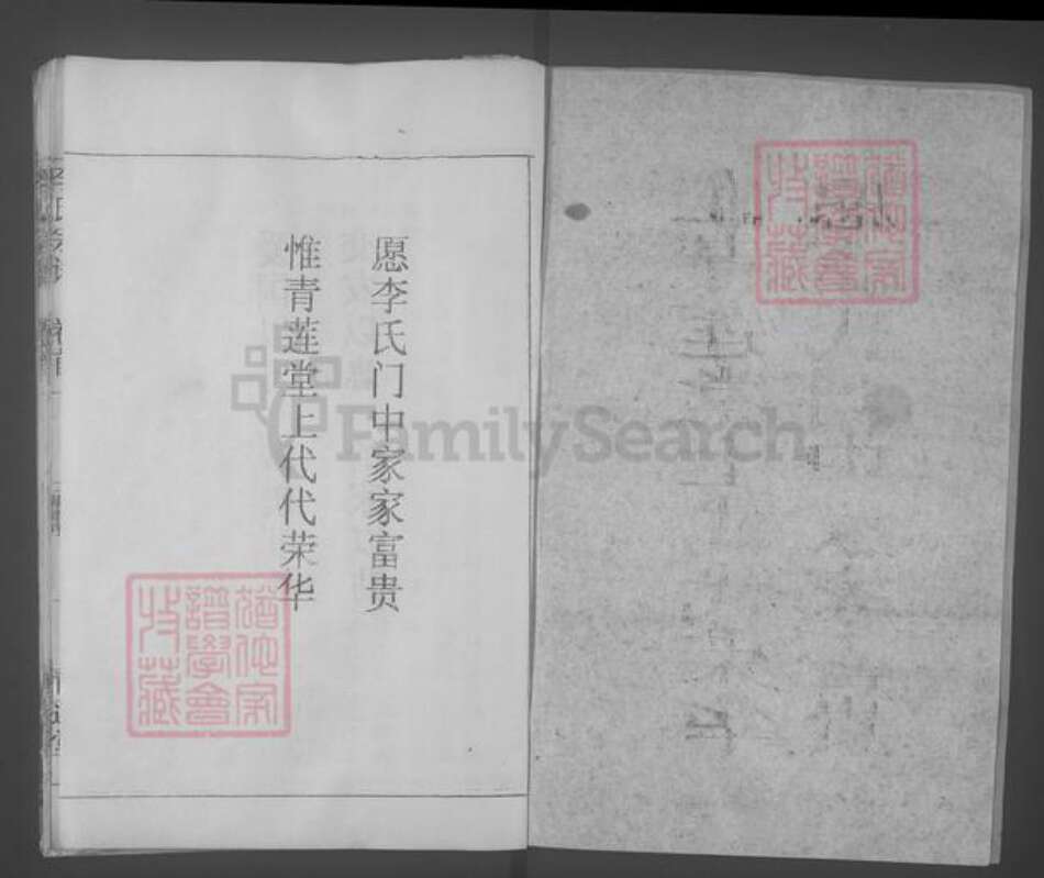 湖北省黄冈市浠水县散花镇李氏青莲堂族谱-李氏宗谱.pdf电子版预览图2