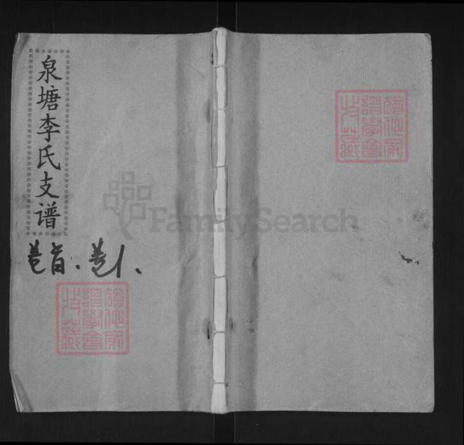 湖南省湘潭市湘乡市棋梓镇李氏五知堂族谱-邵陵泉塘李氏六修支谱.pdf电子版缩略图