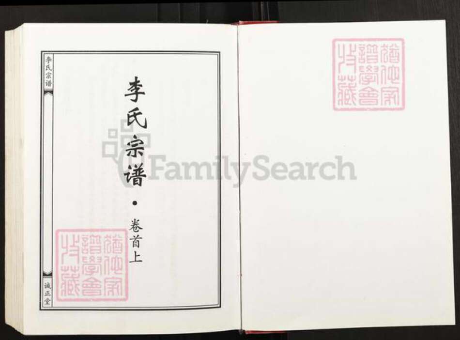 湖北省武汉市黄陂区黄陂李氏诚正堂族谱-李氏宗谱.pdf电子版预览图1