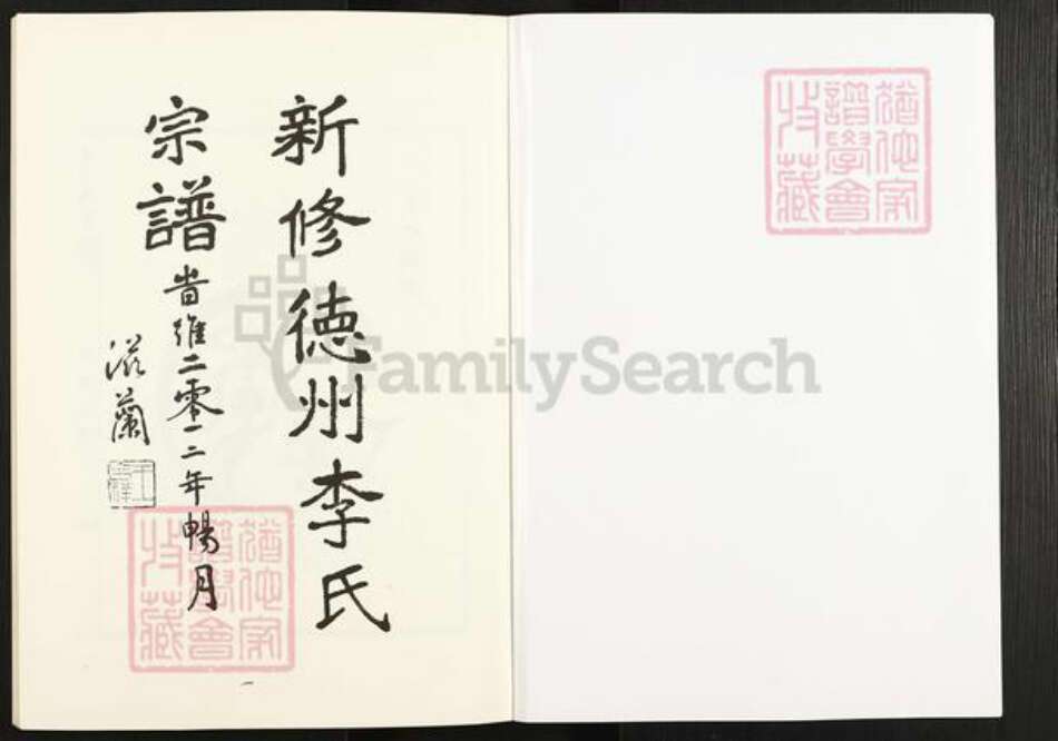 山东省德州市李氏古槐堂族谱-新修德州李氏宗谱.pdf电子版预览图1