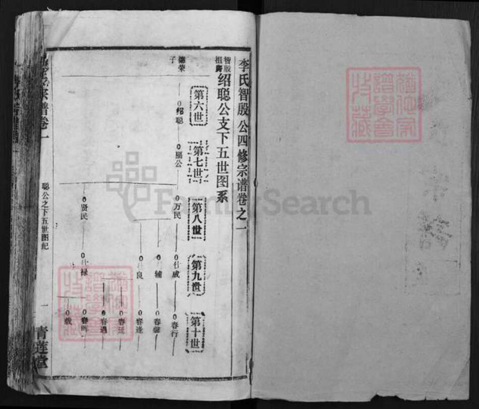 湖北省黄冈市李氏青莲堂族谱-李氏宗谱.pdf电子版预览图1