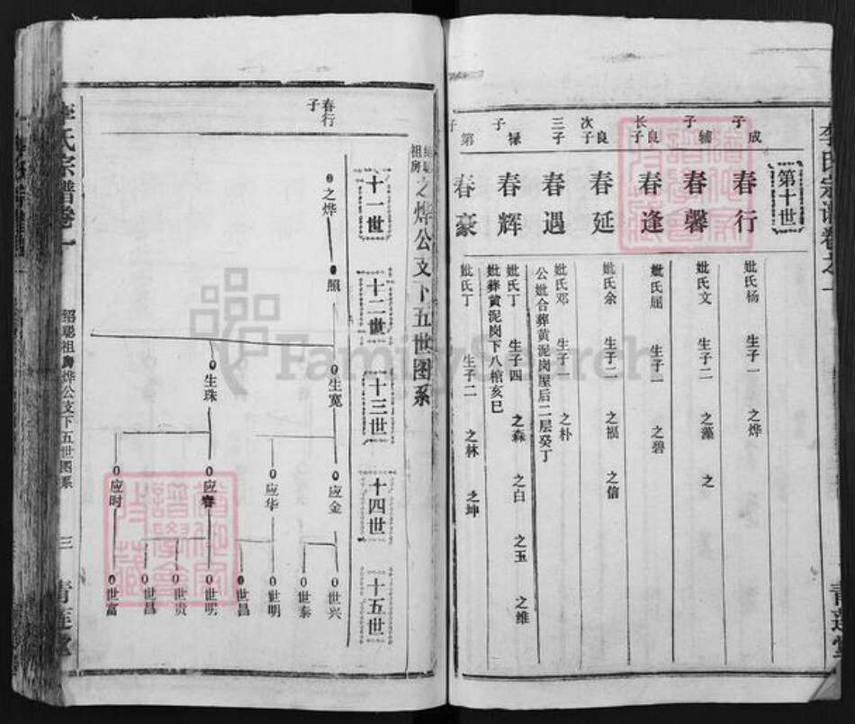 湖北省黄冈市李氏青莲堂族谱-李氏宗谱.pdf电子版预览图3