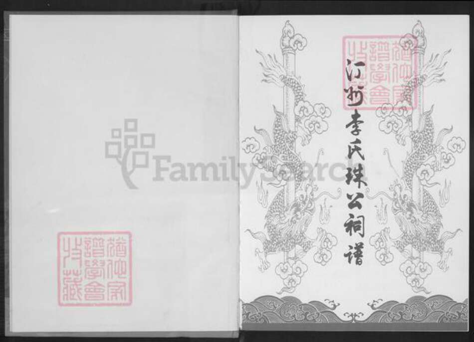 福建省龙岩市长汀县李氏族谱-汀州李氏珠公祠谱.pdf电子版预览图1