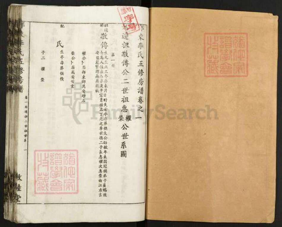 湖南省邵阳市邵东李氏敦睦堂族谱-邵东李氏五修房谱.pdf电子版预览图1