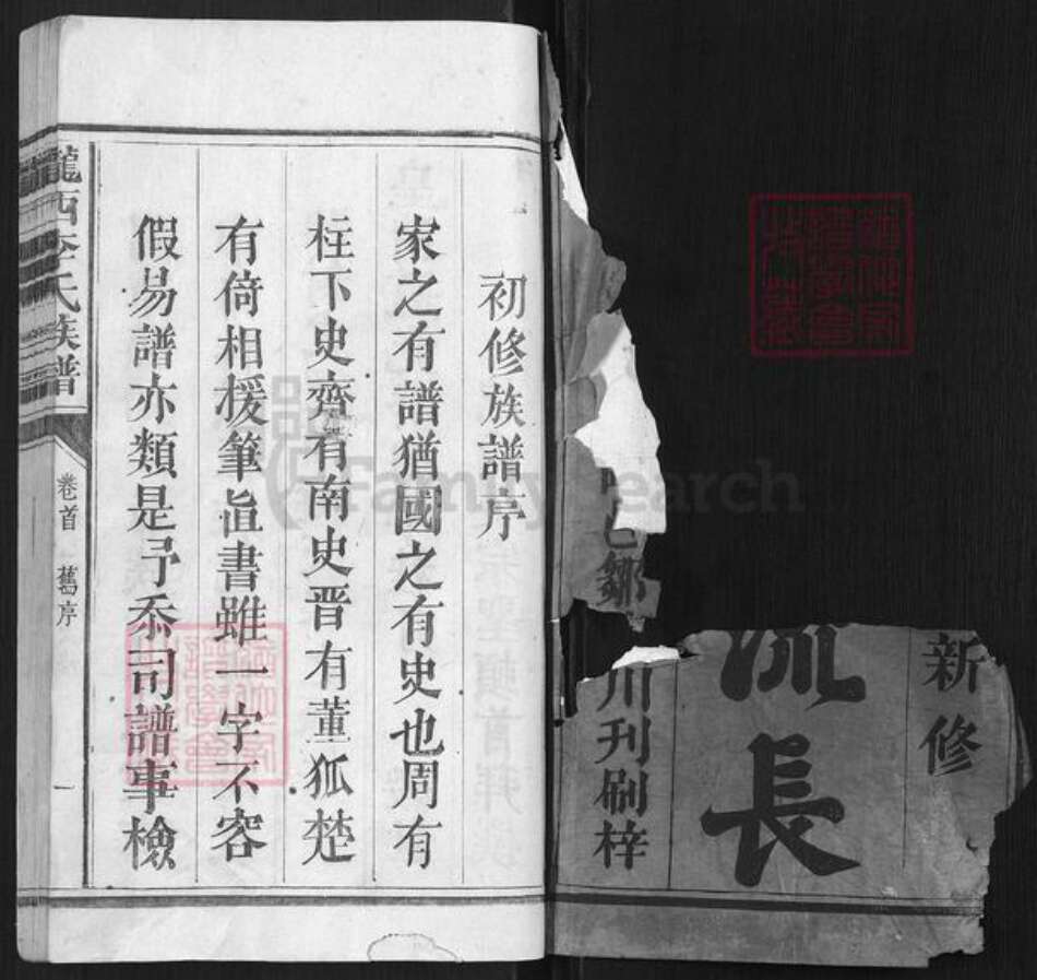 福建省南平市光泽县李氏族谱-陇西李氏族谱 [6卷首1卷].pdf电子版预览图1