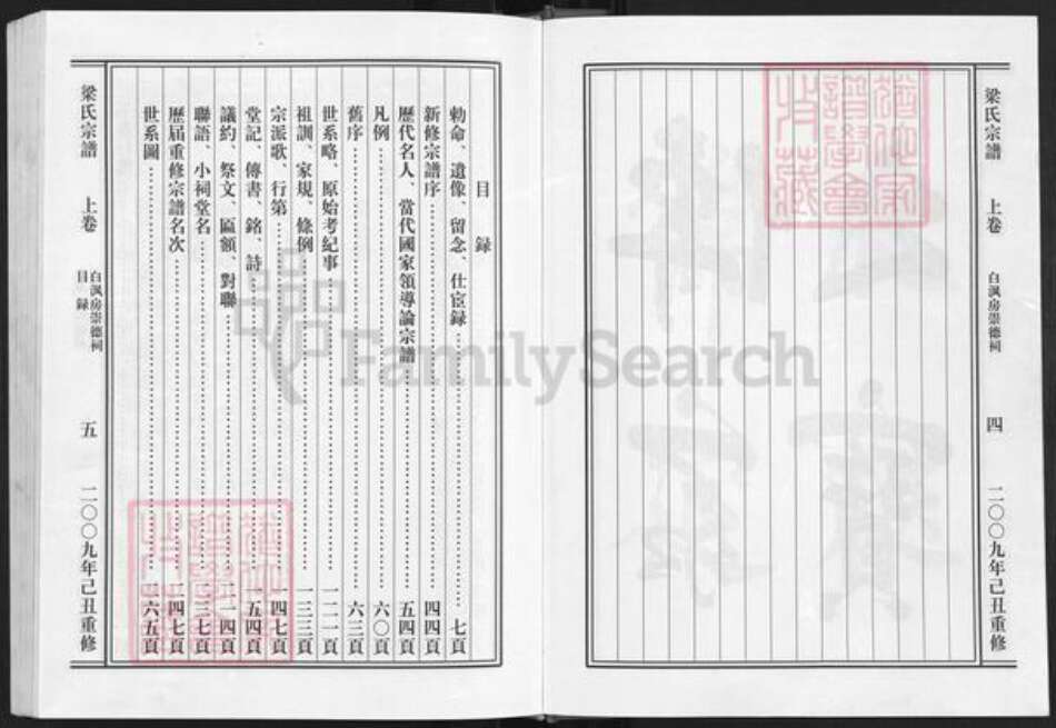 浙江省绍兴新昌县梁氏光裕堂族谱-鳌峰梁氏宗谱 [2卷].pdf电子版预览图3