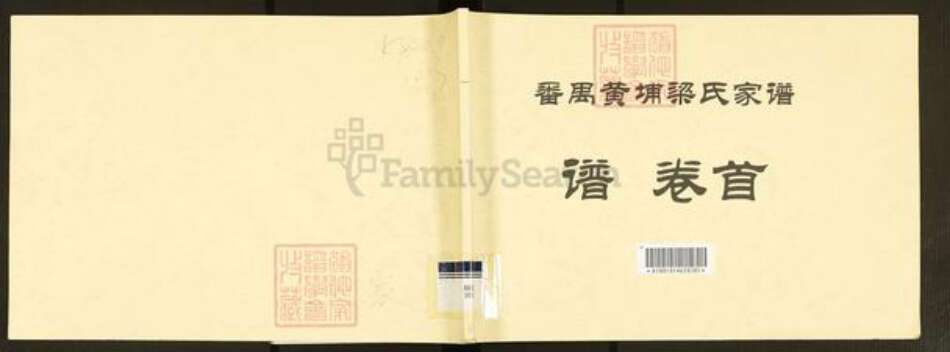 广东省广州市番禺区梁氏族谱-番禺黄埔梁氏家谱.pdf电子版缩略图