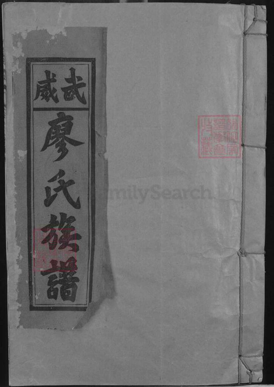 福建省三明市建宁县里心镇廖氏敦睦堂族谱-武威廖氏族谱.pdf电子版缩略图