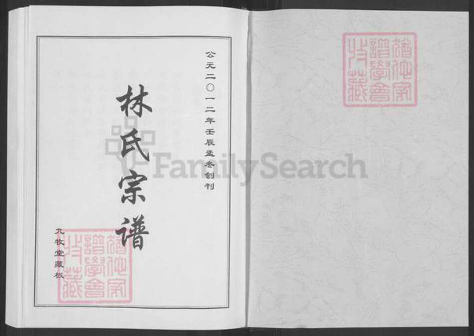 湖北省黄冈市红安县杏花乡林氏九牧堂族谱-林氏宗谱.pdf电子版预览图1