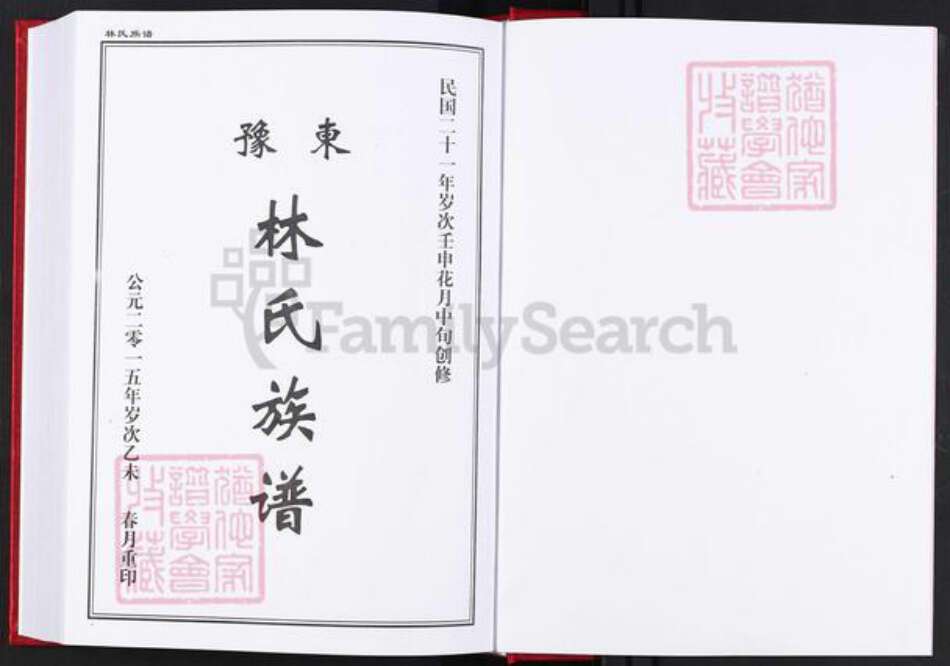 河南省周口市扶沟县林氏族谱-豫东林氏族谱.pdf电子版预览图1