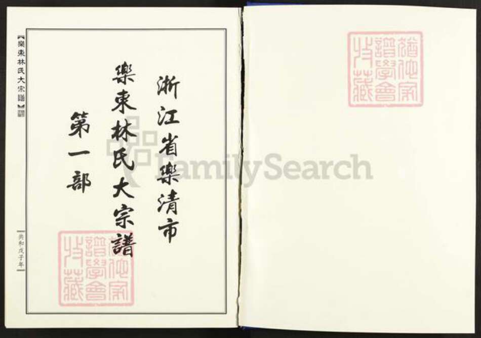 浙江省温州市乐清市林氏族谱-乐东林氏大宗谱.pdf电子版预览图1