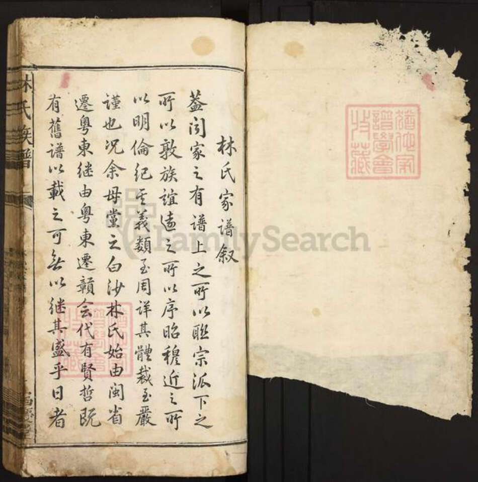 江西省赣州市石城县大由乡林氏昌庆堂族谱-林氏族谱.pdf电子版预览图1