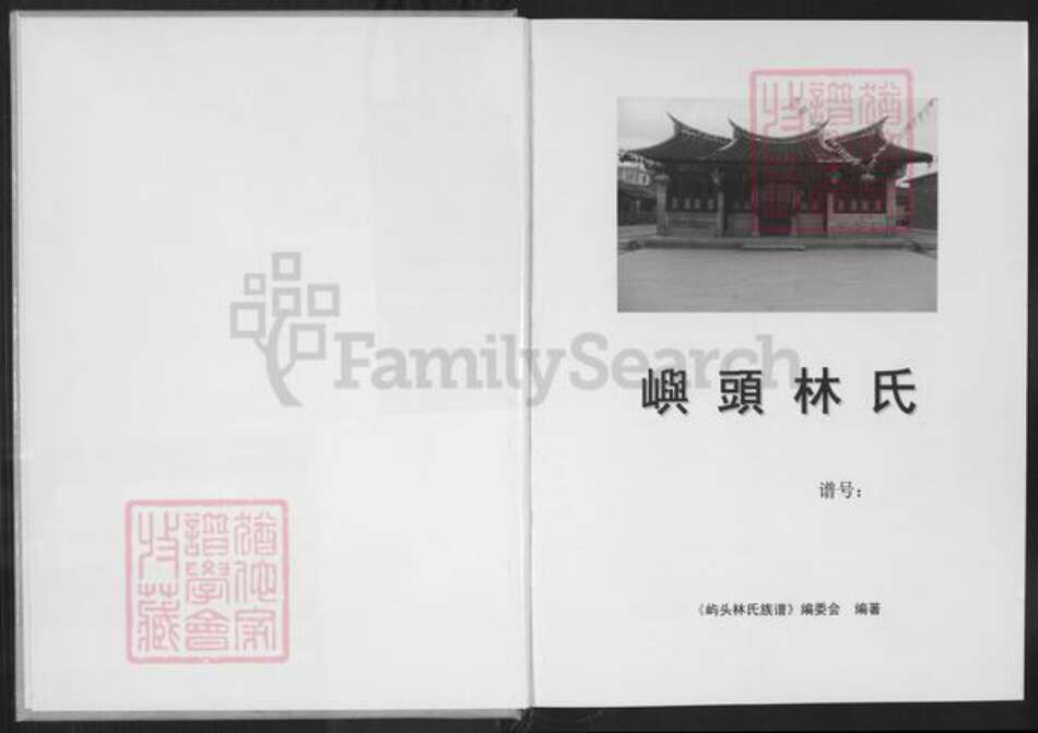 福建省漳州市龙海市白水镇林氏燕翼堂族谱-屿头林氏族谱.pdf电子版预览图1