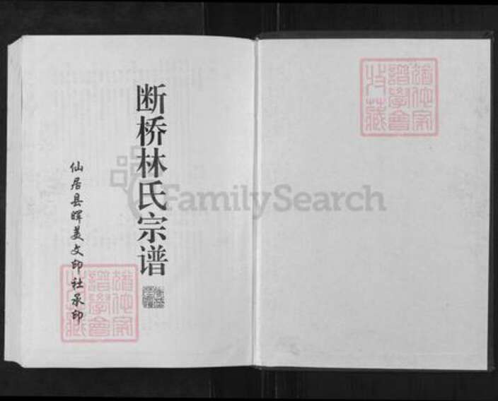 浙江省台州市仙居县仙居林氏族谱-断桥林氏宗谱.pdf电子版预览图1