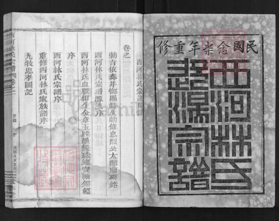 浙江省金华市婺城区林氏敦本堂族谱-西河林氏宗谱.pdf电子版预览图1