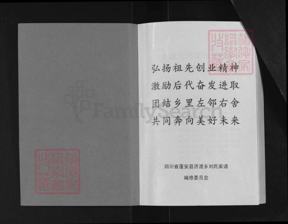 四川省南充市蓬安县刘氏族谱-四川省蓬安县济渡乡.刘氏家谱.pdf电子版预览图1