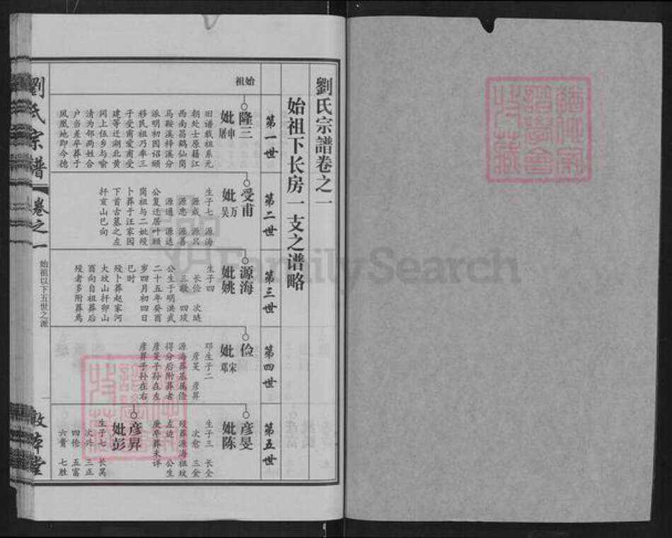 湖北省武汉市新洲区刘氏敦本堂族谱-刘氏家谱.pdf电子版预览图1