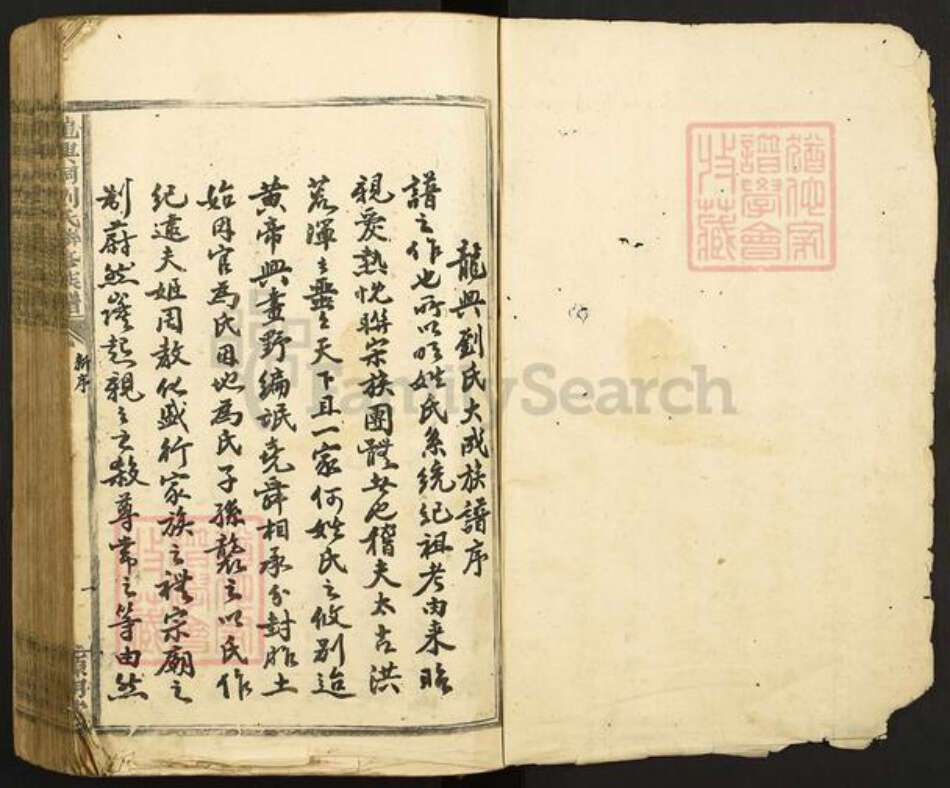 江西省赣州市兴国县长冈乡刘氏源明堂族谱-龙兴祠刘氏联修族谱.pdf电子版预览图1