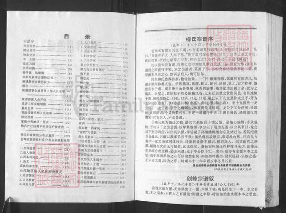 湖北省武汉市新洲区柳氏绍惠堂族谱-柳氏宗谱.pdf电子版预览图4