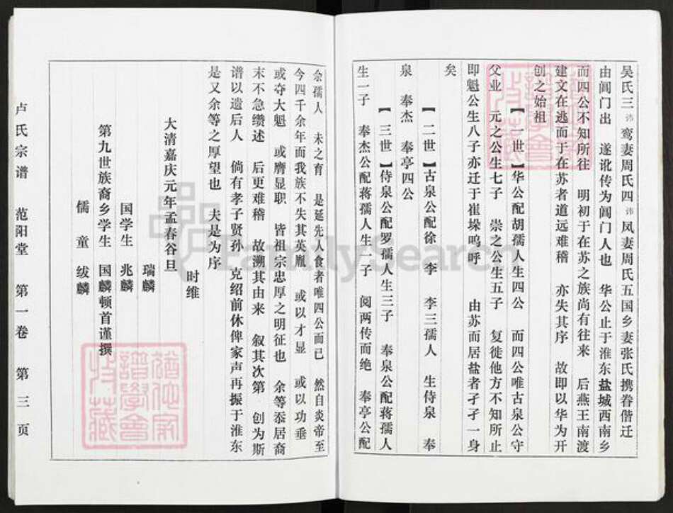 江苏省盐城市阜宁县益林镇卢氏范阳堂族谱-卢氏宗谱.pdf电子版预览图4