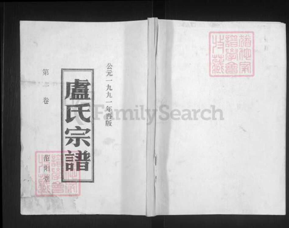 江苏省盐城市阜宁县益林镇卢氏范阳堂族谱-卢氏宗谱.pdf电子版缩略图