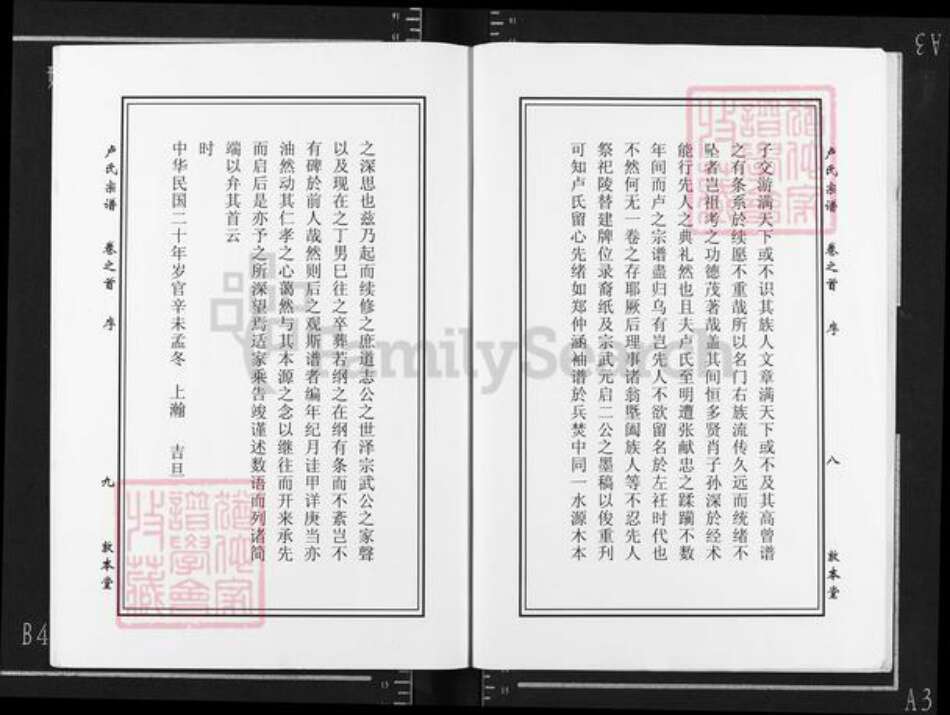 湖北省黄冈市罗田县大崎镇卢氏敦本堂族谱-卢氏宗谱.pdf电子版预览图5