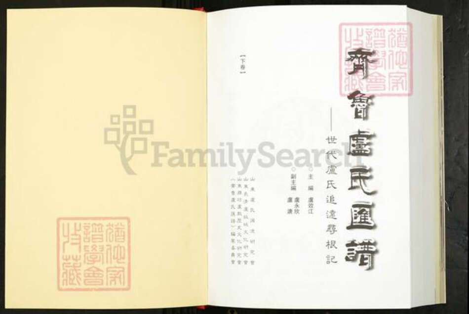 山东省卢氏族谱-齐鲁卢氏汇谱.pdf电子版预览图1