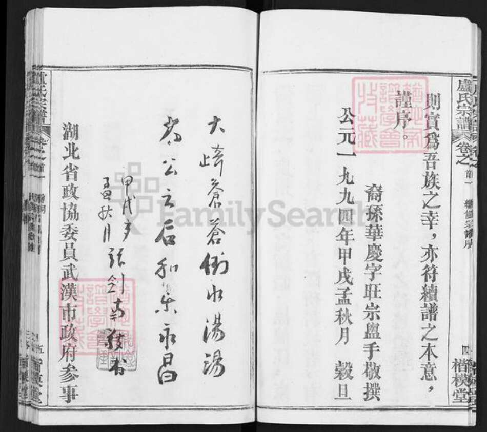 湖北省武汉市新洲区卢氏楷模堂族谱-卢氏宗谱.pdf电子版预览图5