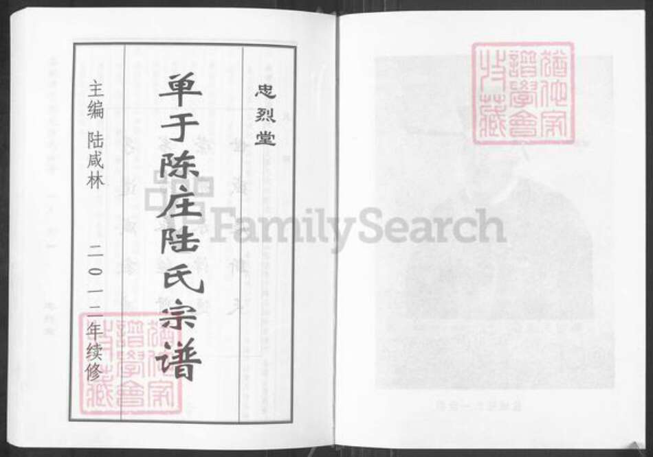 江苏省盐城市盐都区陆氏忠烈堂族谱-单于陈庄陆氏宗谱.pdf电子版预览图2