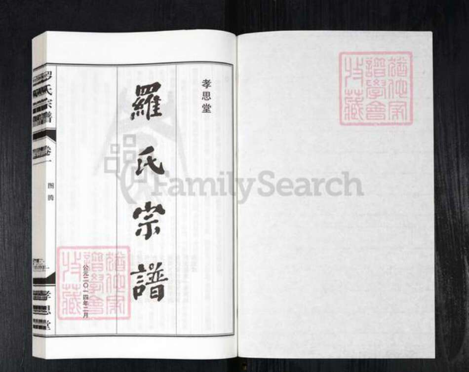 安徽省合肥市庐江县庐城镇罗氏孝思堂族谱-罗氏宗谱.pdf电子版预览图1