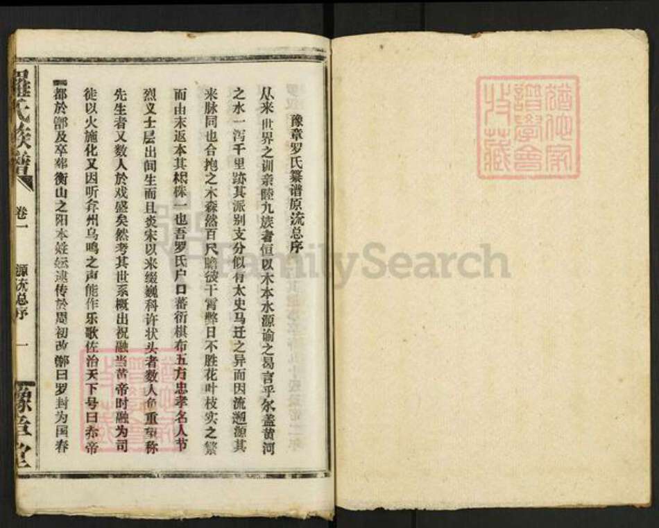 江西省南昌市罗氏豫章堂族谱-罗氏族谱.pdf电子版预览图1