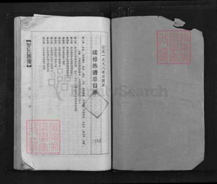 广东省韶关市乐昌市坪石街道罗氏族谱-罗氏族谱.pdf电子版预览图1