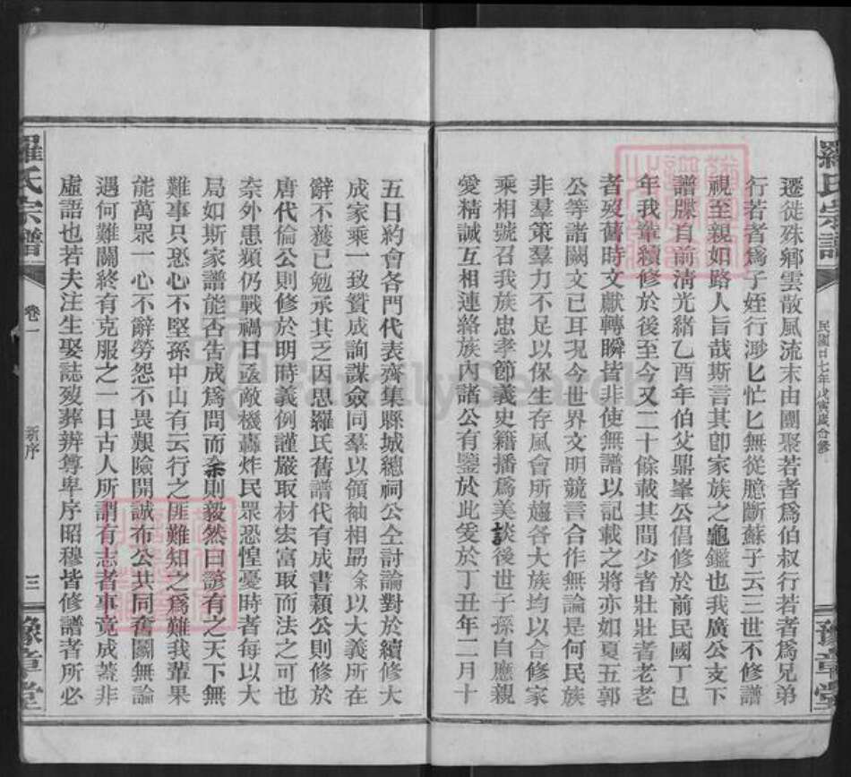 湖北省咸宁市通城县罗氏豫章堂族谱-罗氏宗谱.pdf电子版预览图5