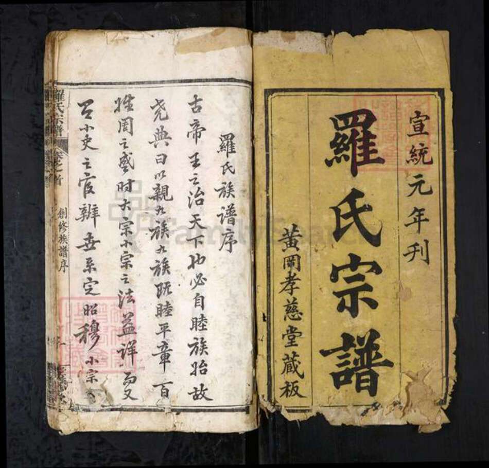 湖北省黄冈市罗氏族谱-罗氏宗谱（西分）[7卷首1卷].pdf电子版预览图1