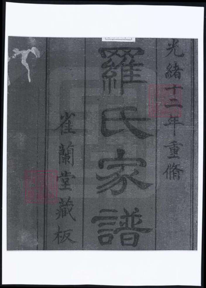 浙江省宁波市余姚市区余姚罗氏雀兰堂族谱-姚江罗氏家谱 [8卷,首1卷].pdf电子版预览图1