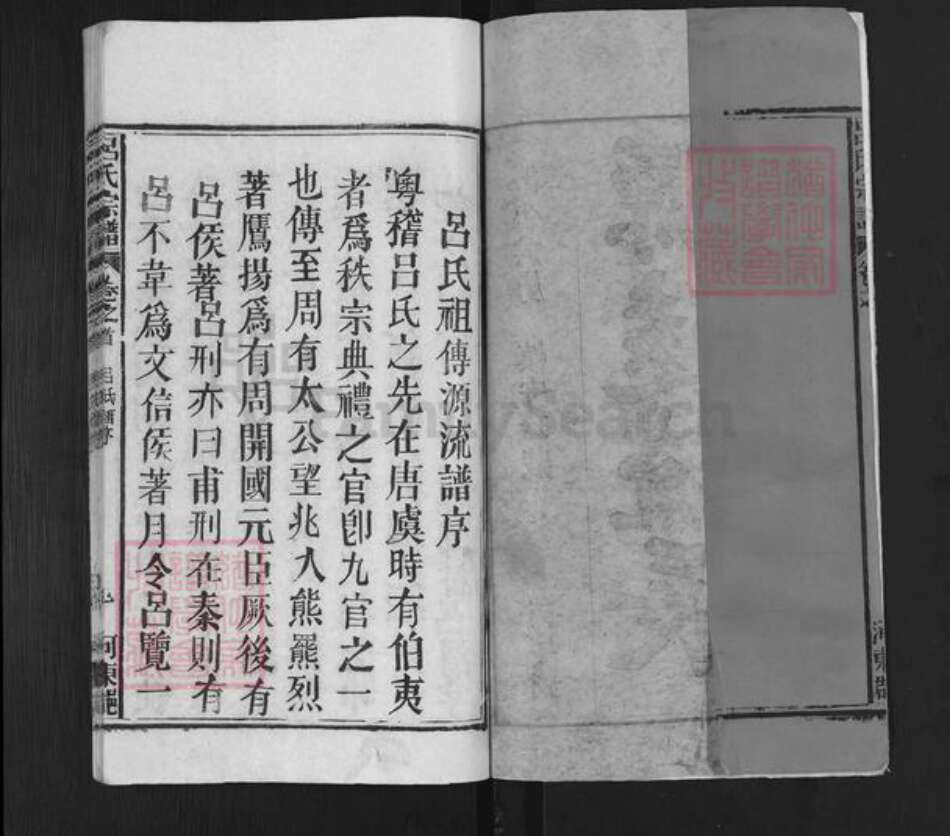 湖北省黄冈市黄梅县蔡山镇吕氏族谱-吕氏宗谱.pdf电子版预览图2