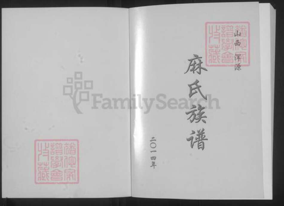 山西省大同市浑源县麻氏族谱-山西浑源.麻氏族谱.pdf电子版预览图1