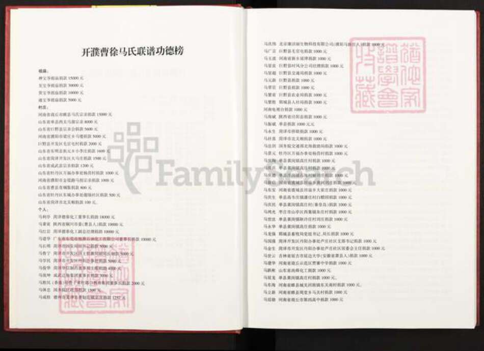 河南省濮阳市华龙区马氏扶风堂族谱-开濮曹徐马氏族谱.pdf电子版预览图1