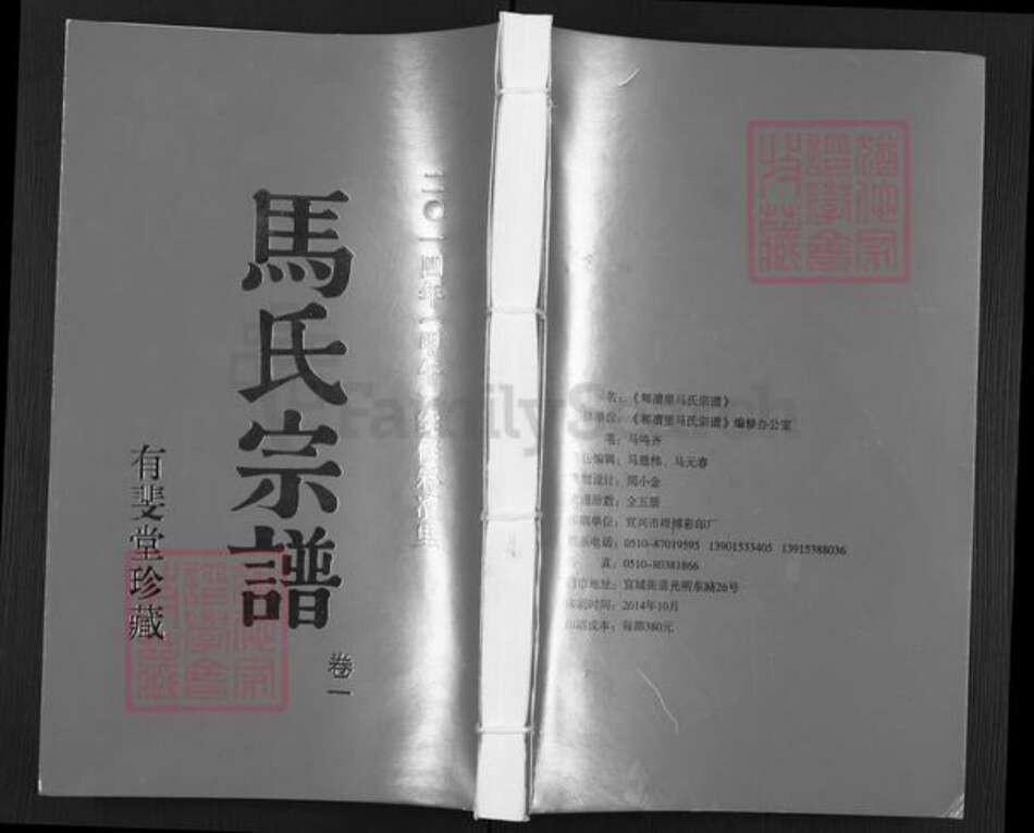 江苏省无锡市宜兴市周铁镇马氏有斐堂族谱-马氏宗谱.pdf电子版缩略图