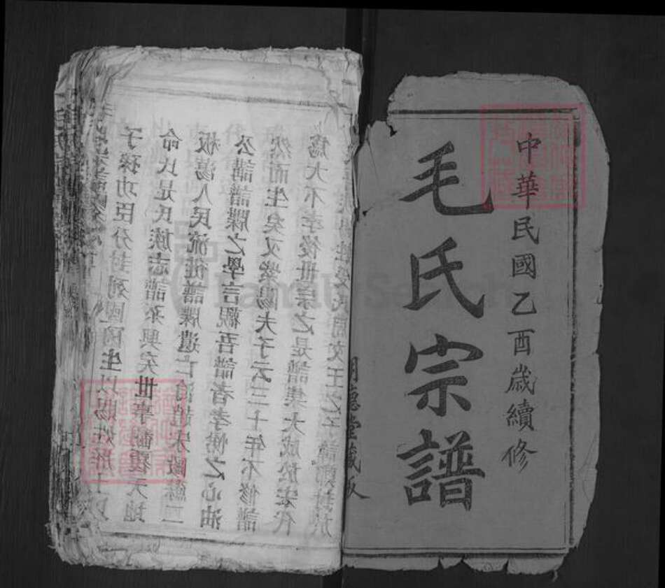 湖北省黄冈市麻城市毛氏明德堂族谱-毛氏宗谱.pdf电子版预览图1